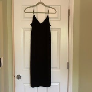 & Other Stories Black slip dress